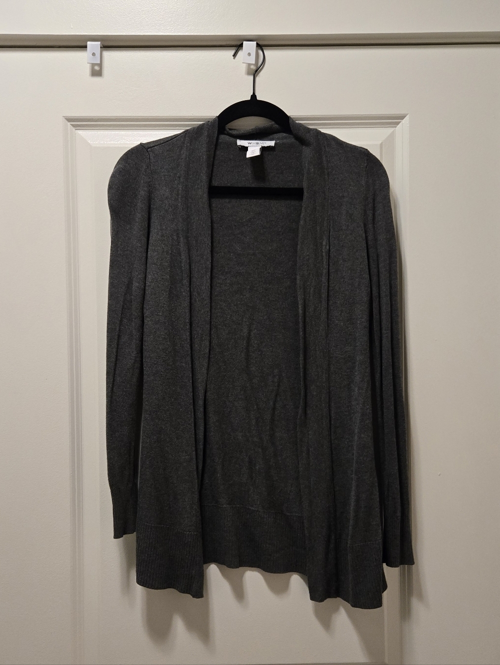 White House Black Market Gray Cardigan, XXS